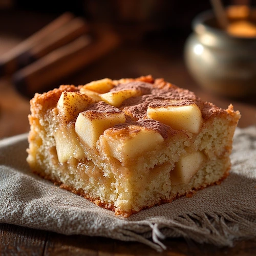 Foto de um bolo de chocolate sem glúten com cobertura, mostrando a textura